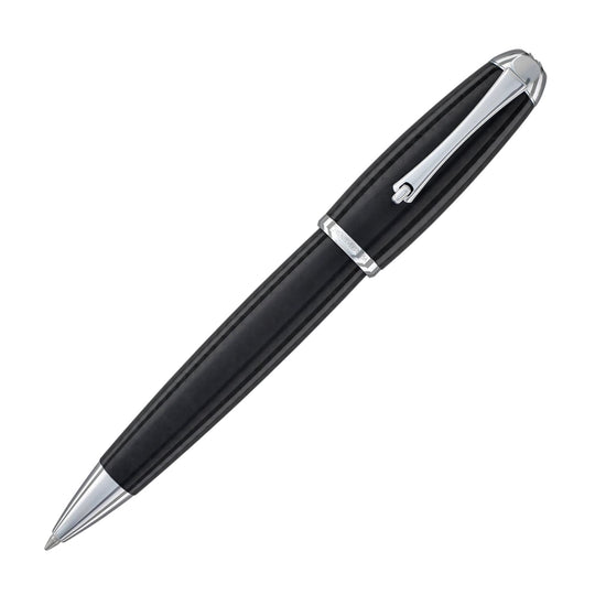 Monteverde Super Mega Ballpoint Pen in Carbon Fiber with Chrome Trim