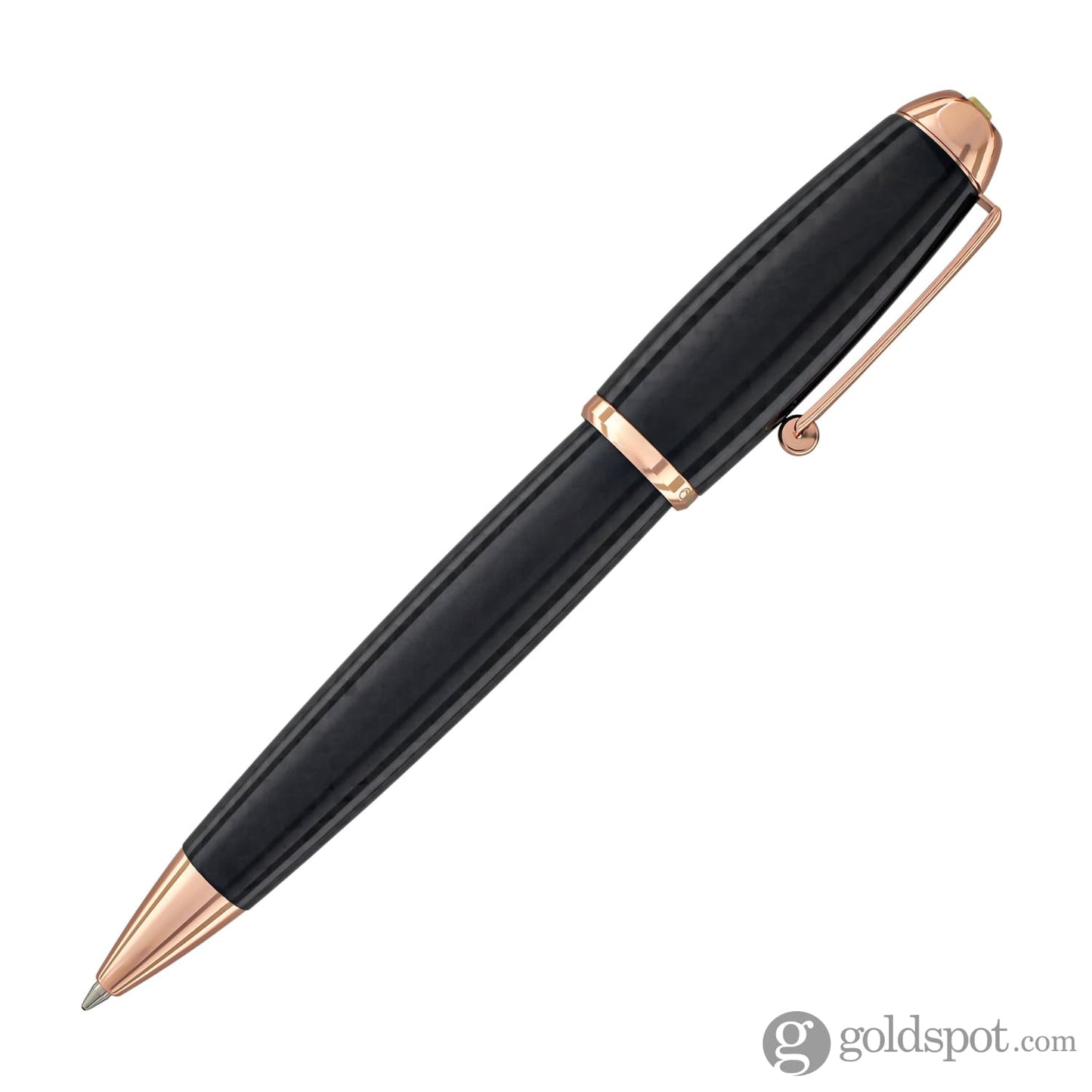Monteverde Super Mega Ballpoint Pen in Carbon Fiber with Rosegold Trim Ballpoint Pen