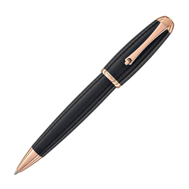 Monteverde Super Mega Ballpoint Pen in Carbon Fiber with Rosegold Trim Ballpoint Pen