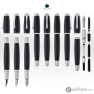 Monteverde Super Mega Fountain Pen in Carbon Fiber with Chrome Trim Fountain Pen