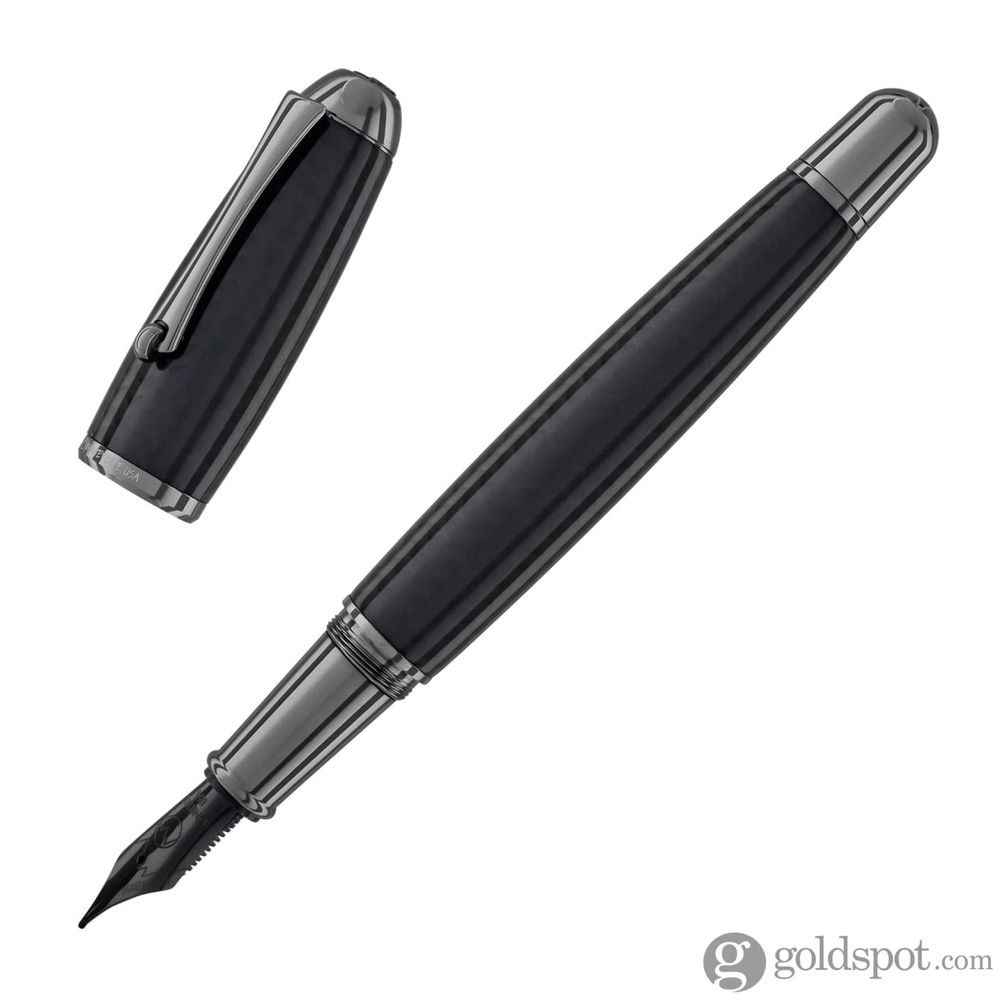Monteverde Super Mega Fountain Pen in Carbon Fiber with Gunmetal Trim Fountain Pen