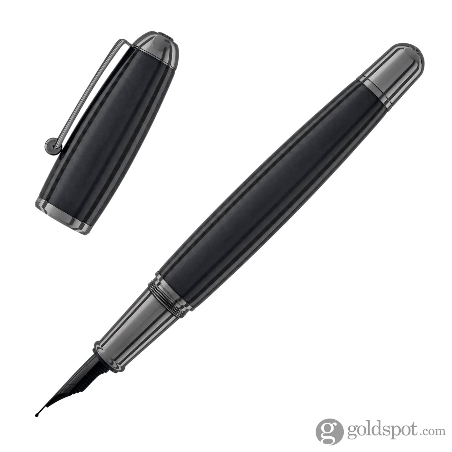 Monteverde Super Mega Fountain Pen in Carbon Fiber with Gunmetal Trim Fountain Pen