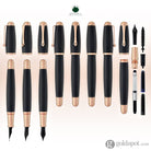 Monteverde Super Mega Fountain Pen in Carbon Fiber with Rosegold Trim Fountain Pen