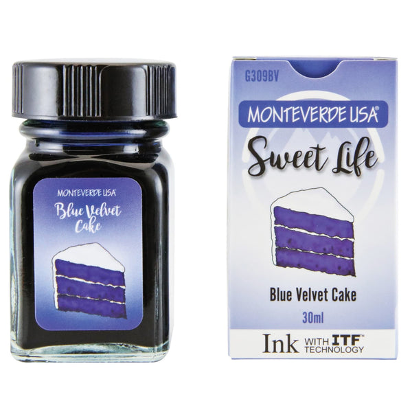 Monteverde Sweet Life Bottled Ink in Blue Velvet Cake - 30mL Bottled Ink