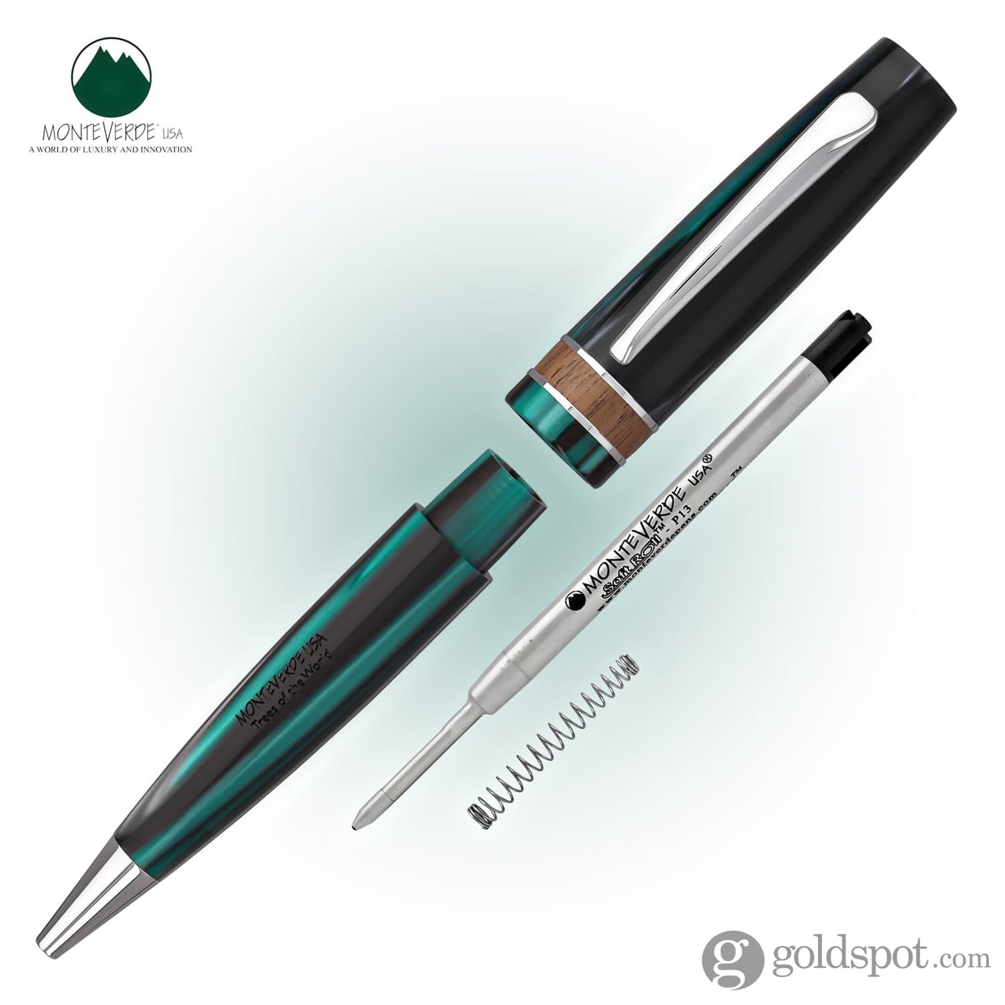 Monteverde Trees of the World Ballpoint Pen in Giant Sequoia Ballpoint Pen