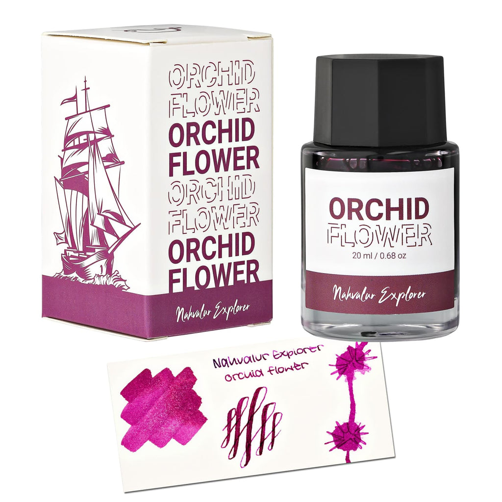 Nahvalur Explorer Bottled Ink in Orchid Flower - 20mL Bottled Ink