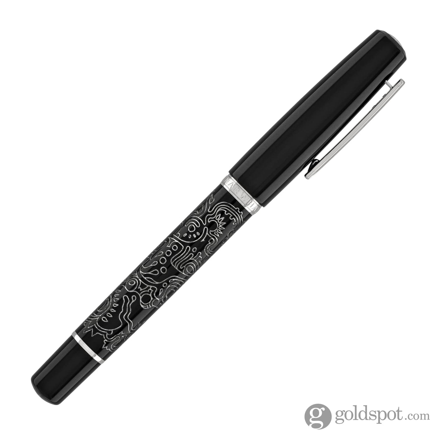 Nahvalur Original Fountain Pen Peter Draws Artist Edition Silver