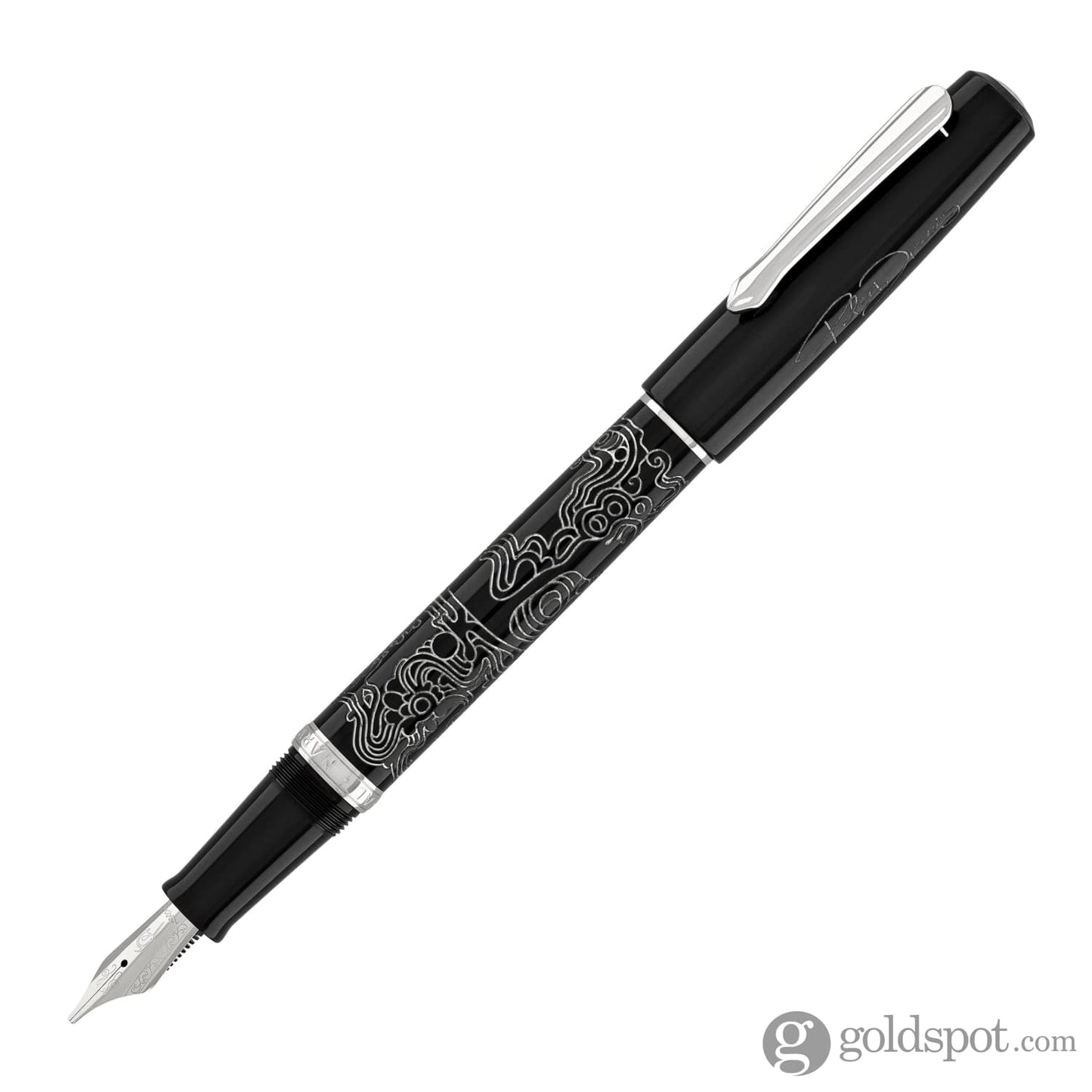 Nahvalur Original Fountain Pen - Peter Draws Artist Edition Silver Fountain Pen