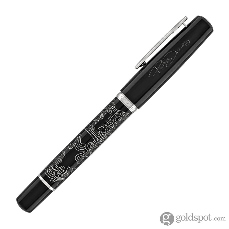 Nahvalur Original Fountain Pen - Peter Draws Artist Edition Silver Fountain Pen