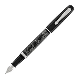 Nahvalur Original Fountain Pen - Peter Draws Artist Edition Silver