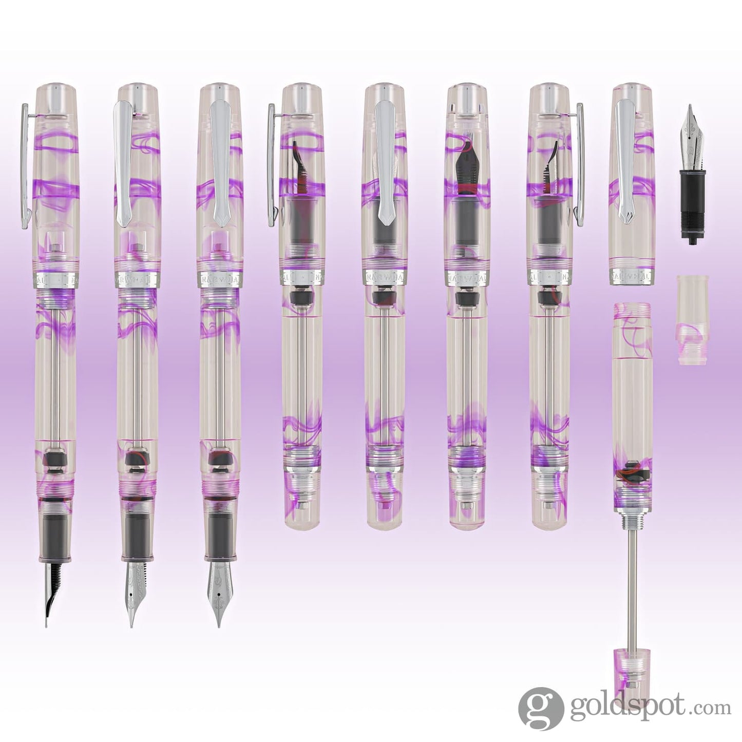 Nahvalur Original Plus Fountain Pen in Melacara Purple Fountain Pen