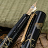 Namiki Chinkin Fountain Pen in Bamboo and Sparrow - 18K Gold Fountain Pen