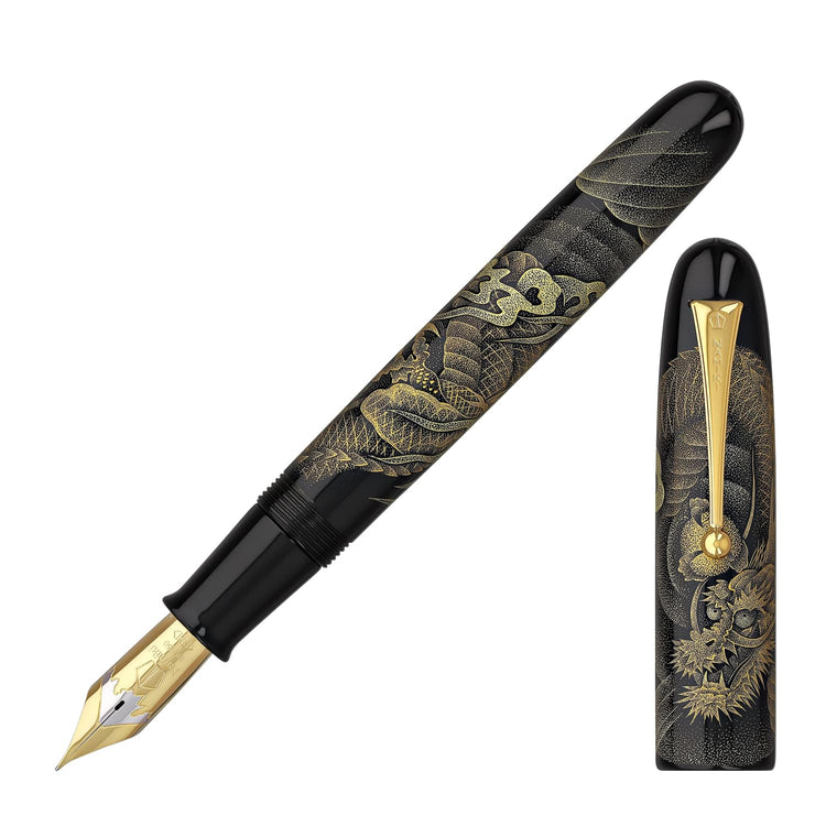 Namiki Chinkin Fountain Pen in Dragon - 18K Gold Fountain Pen