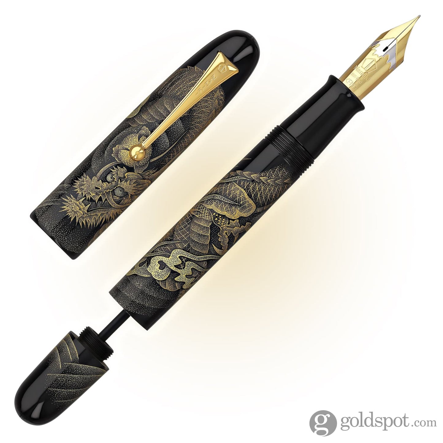 Namiki Chinkin Fountain Pen in Dragon - 18K Gold Fountain Pen