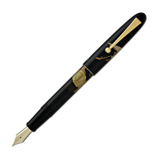 Namiki Nippon Art Collection Fountain Pen in Crane and Turtle - 14K Gold