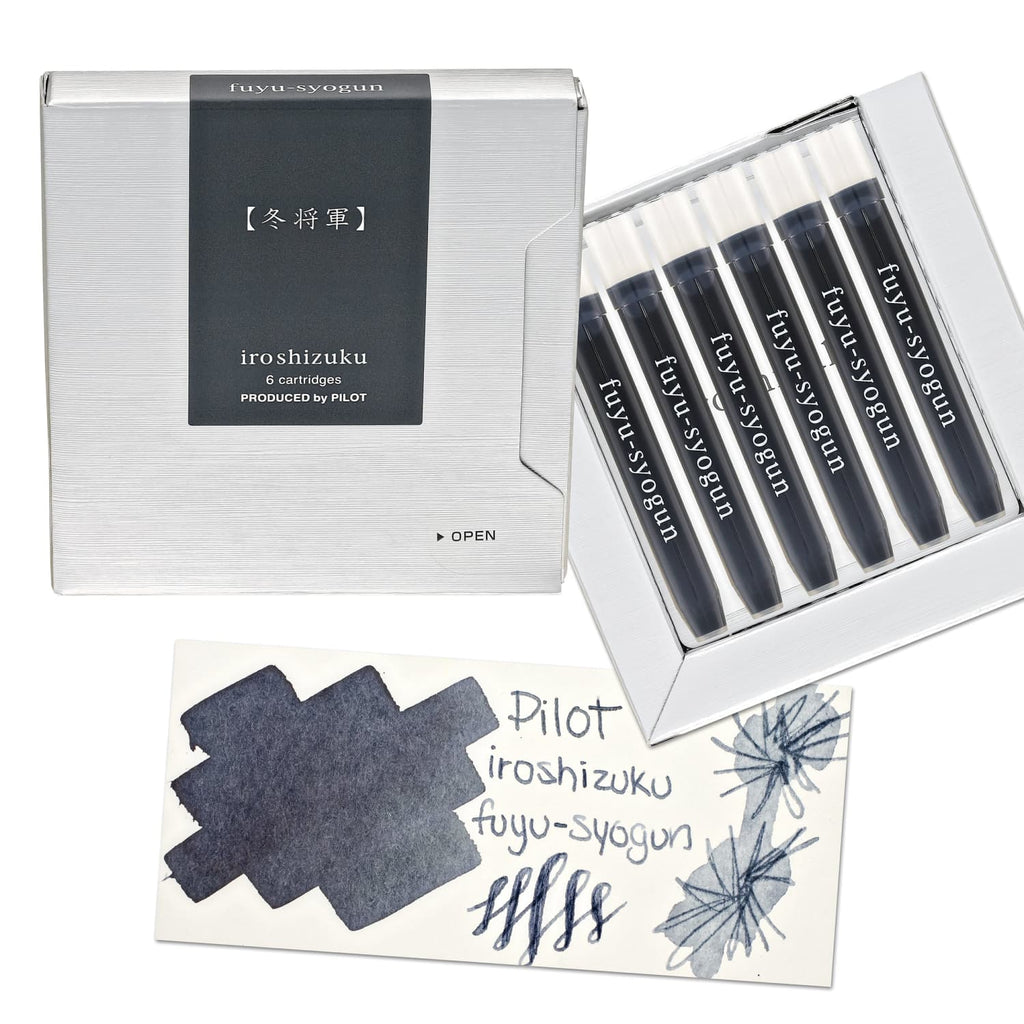 Namiki Pilot Iroshizuku Ink Cartridges in Fuyu-syogun (Rigor of Winter) - Pack of 6 Bottled Ink