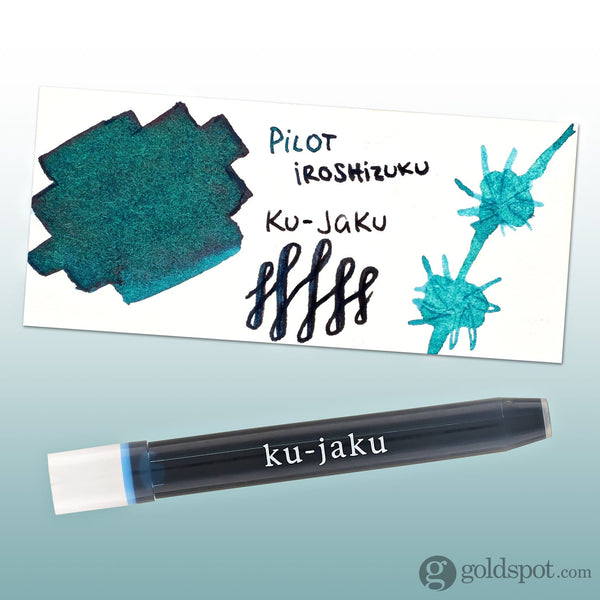 Namiki Pilot Iroshizuku Ink Cartridges in Ku-jaku (Peacock) - Pack of 6 Bottled Ink