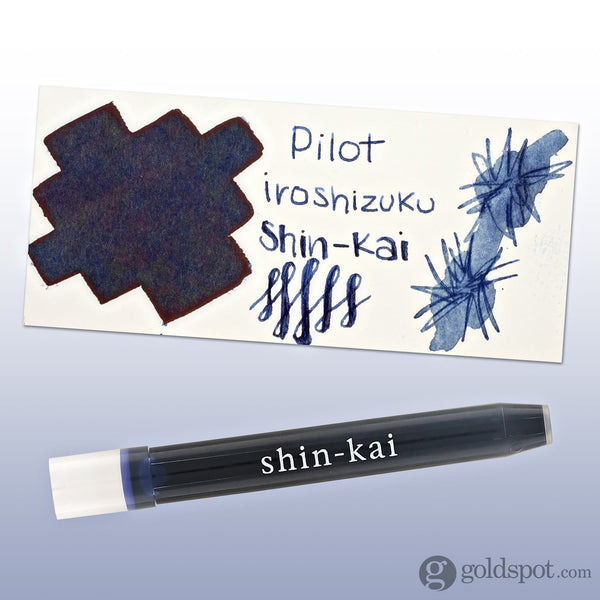 Namiki Pilot Iroshizuku Ink Cartridges in Shin-kai (Deep Sea) - Pack of 6 Bottled Ink