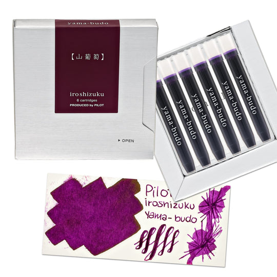 Pilot Iroshizuku Ink Cartridges in Yama-budo (Crimson Glory Vine) - Pack of 6