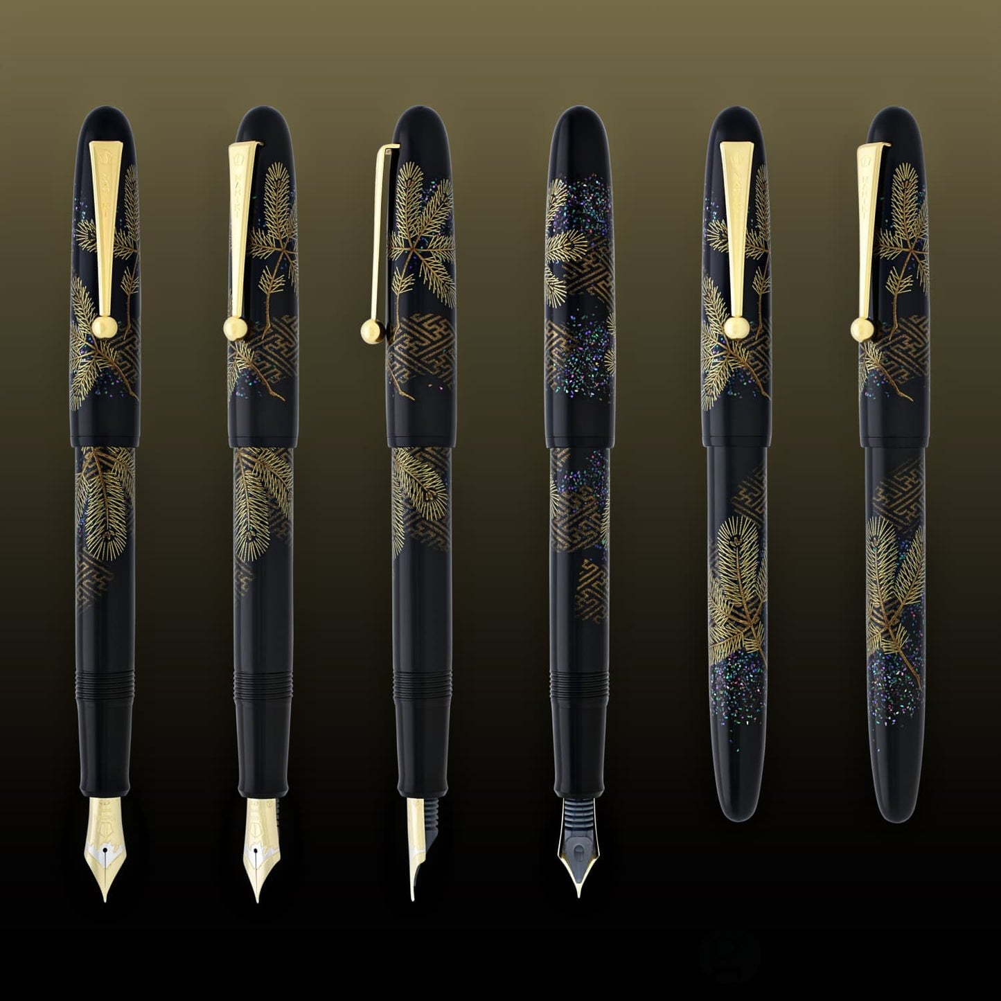 Namiki Yukari Collection Fountain Pen in Pine Needle - 18K Gold Fountain Pen