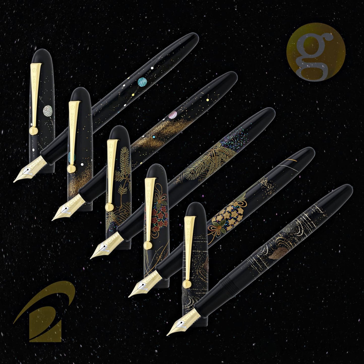 Namiki Yukari Collection Fountain Pen in Rock Garden - 18K Gold Fountain Pen