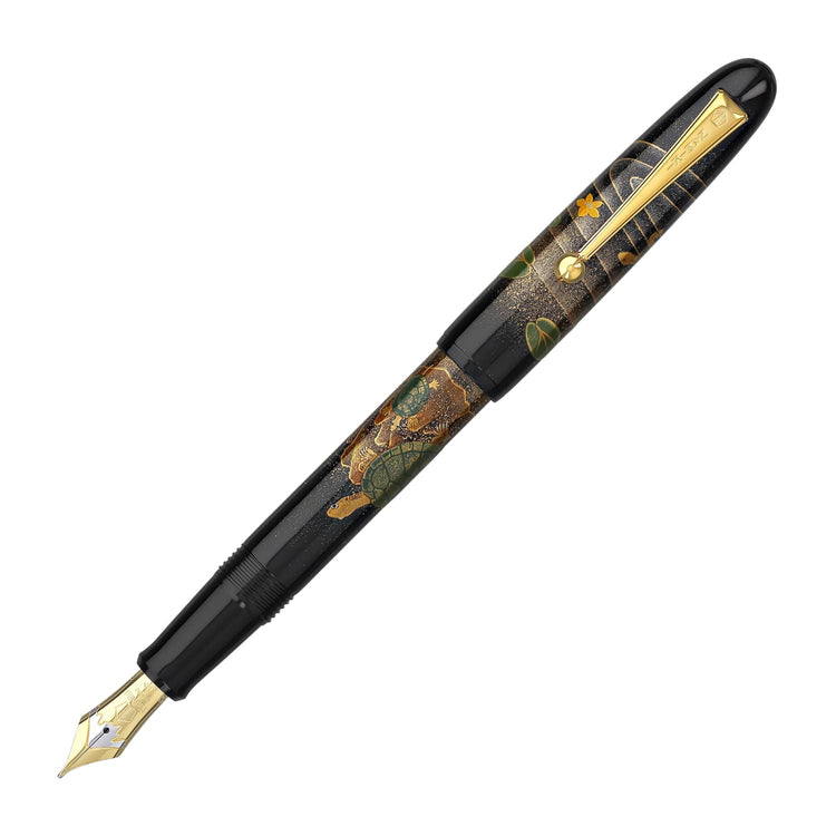 Namiki Yukari Collection Fountain Pen in Turtle - 18K Gold Medium Point Fountain Pen