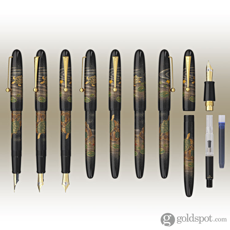 Namiki Yukari Collection Fountain Pen in Turtle - 18K Gold Medium Point Fountain Pen