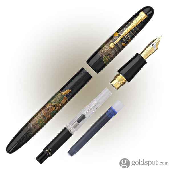 Namiki Yukari Collection Fountain Pen in Turtle - 18K Gold Medium Point Fountain Pen