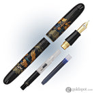 Namiki Yukari Royale Frog Maki-e Urushi Black Lacquer Fountain Pen - Medium Point Fountain Pen