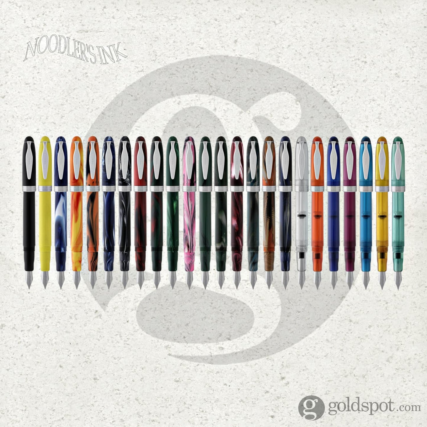 Noodlers Ahab Fountain Pen in Ivory Darkness - Flex Nib Fountain Pen