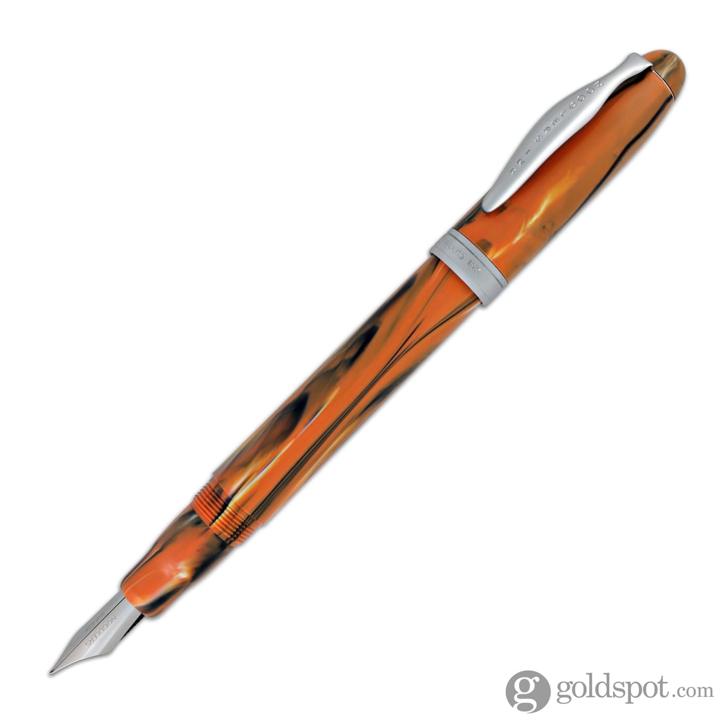 Noodlers Ahab Fountain Pen in Orange Tiger - Flex Nib Fountain Pen