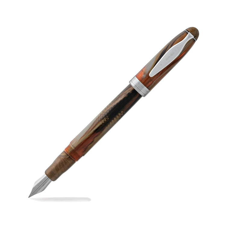 Noodlers Ahab Fountain Pen in Pima Tortoise - Flex Nib Fountain Pen