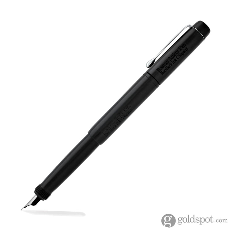 Noodlers Boston Safety Fountain Pen in Black - Semi Flex Nib Fountain Pen