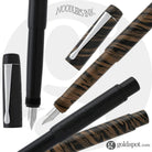 Noodlers Boston Safety Fountain Pen in Chestnut - Semi Flex Nib Fountain Pen