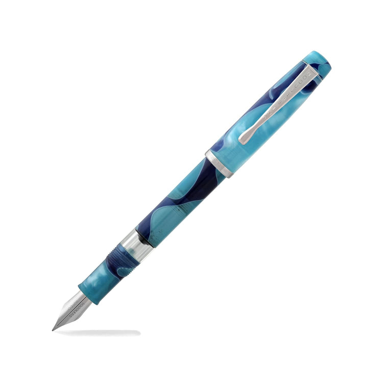 Noodlers Ink Konrad Fountain Pen in Marbled Mariannas - Flex Nib Fountain Pen