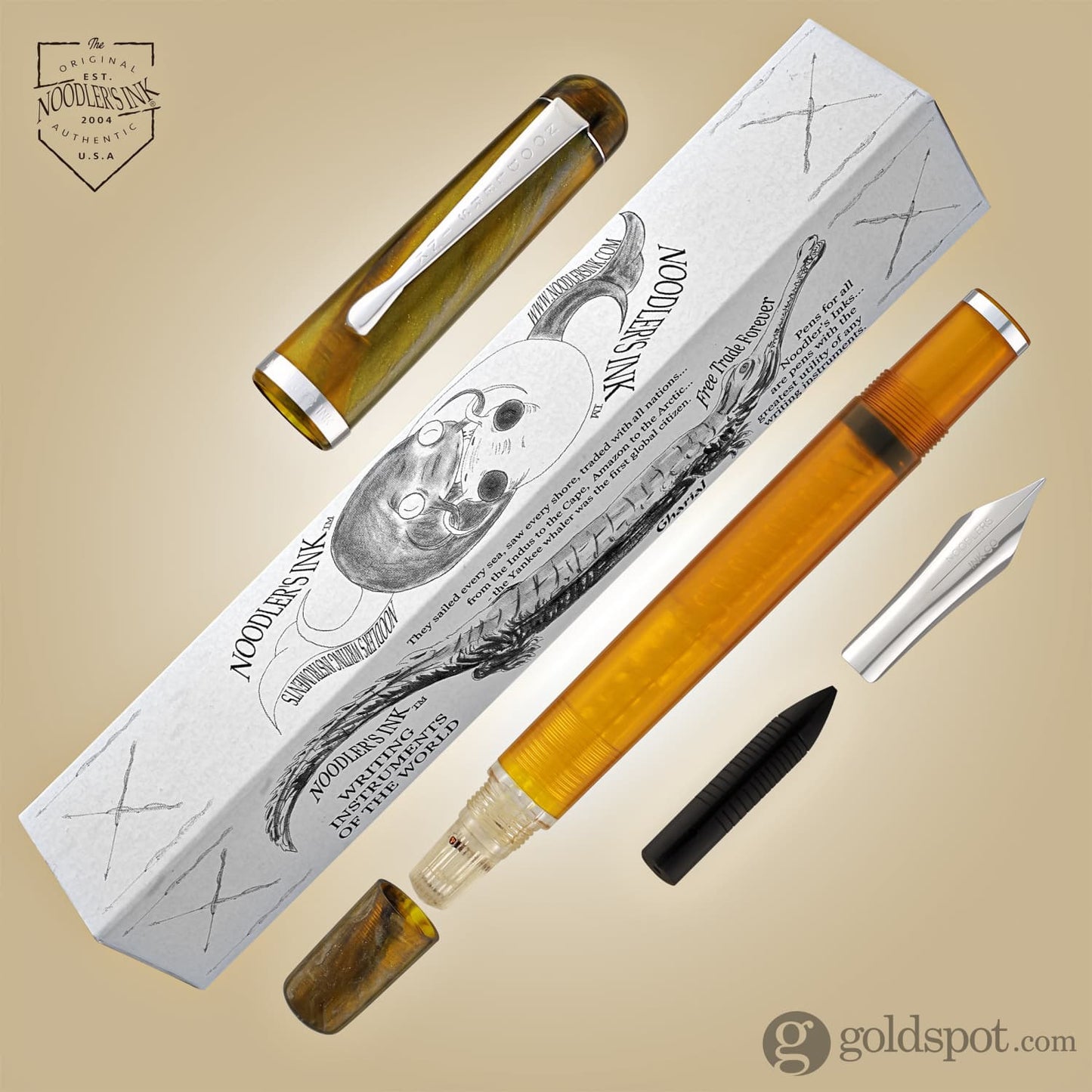 Noodler’s Ink Konrad Fountain Pen in Apache Tortoise - Flex Nib Fountain Pen