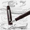 Noodlers Neponset Fountain Pen in Rebellion Red - Music Nib Fountain Pen