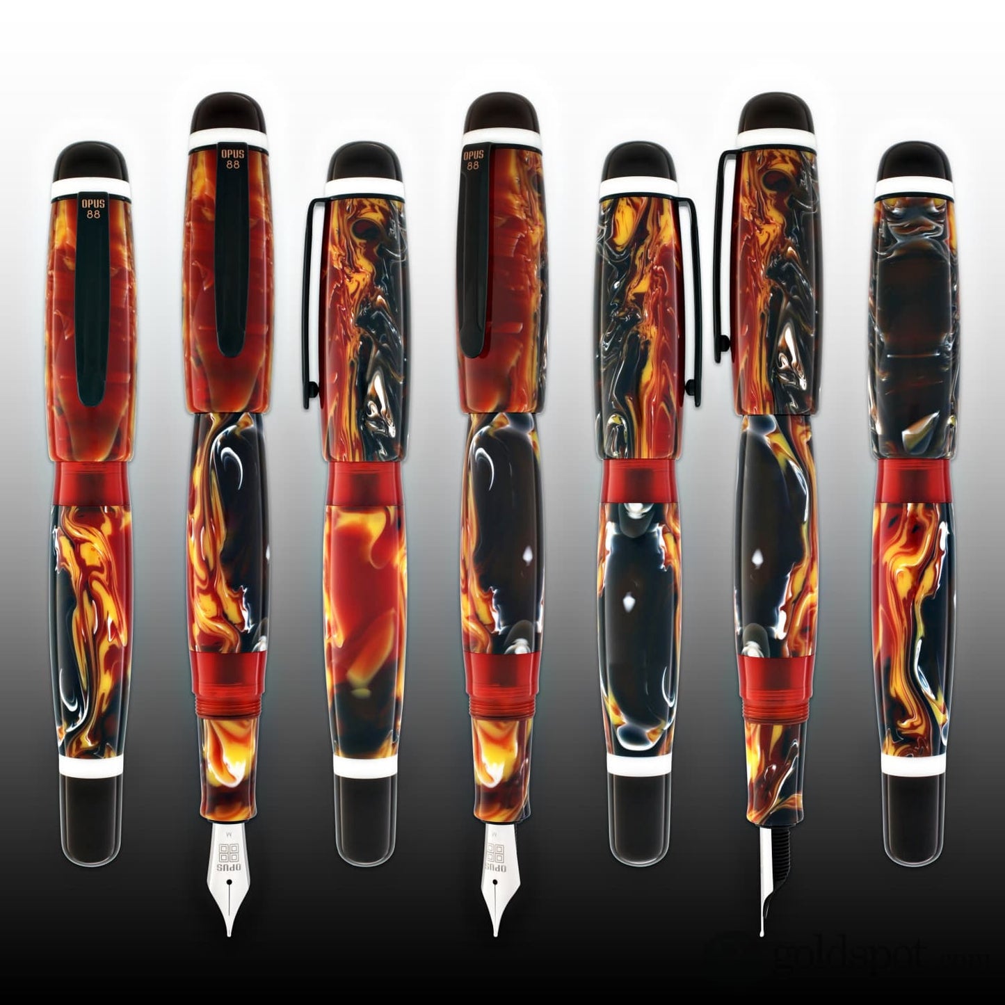 Opus 88 Bela Fountain Pen in Red Fountain Pen