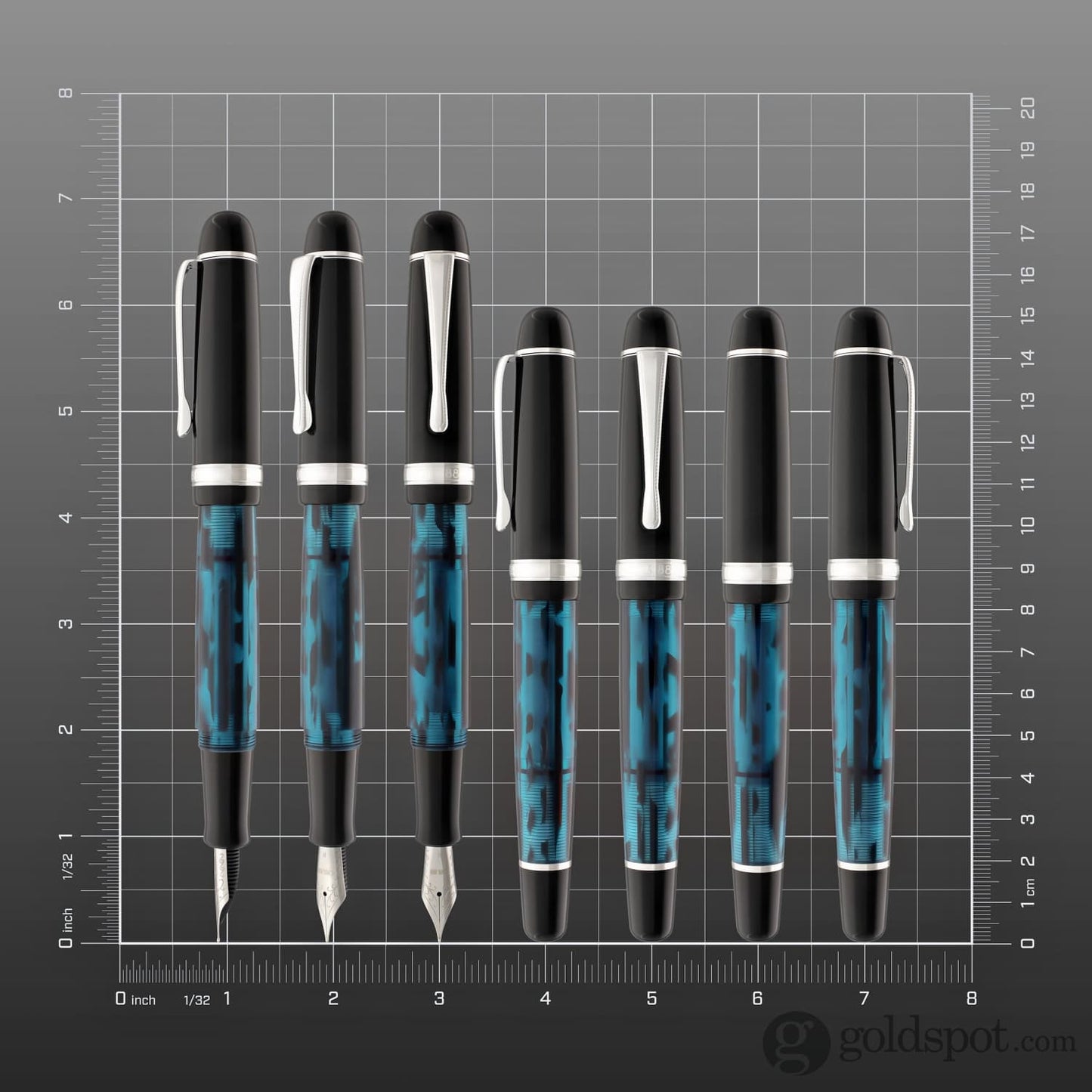 Opus 88 JAZZ Fountain Pen in Blue Fountain Pen