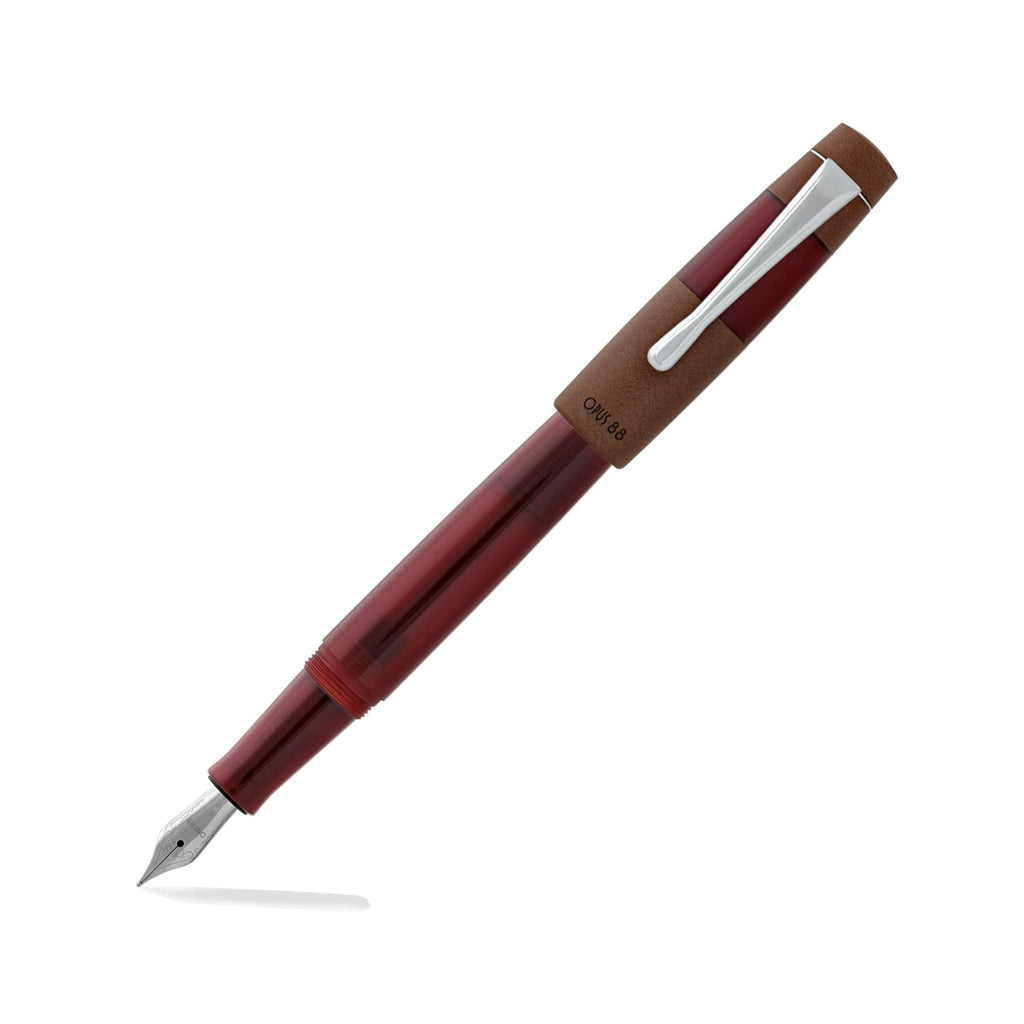 Opus 88 Koloro Fountain Pen in Red Ebonite Fountain Pen