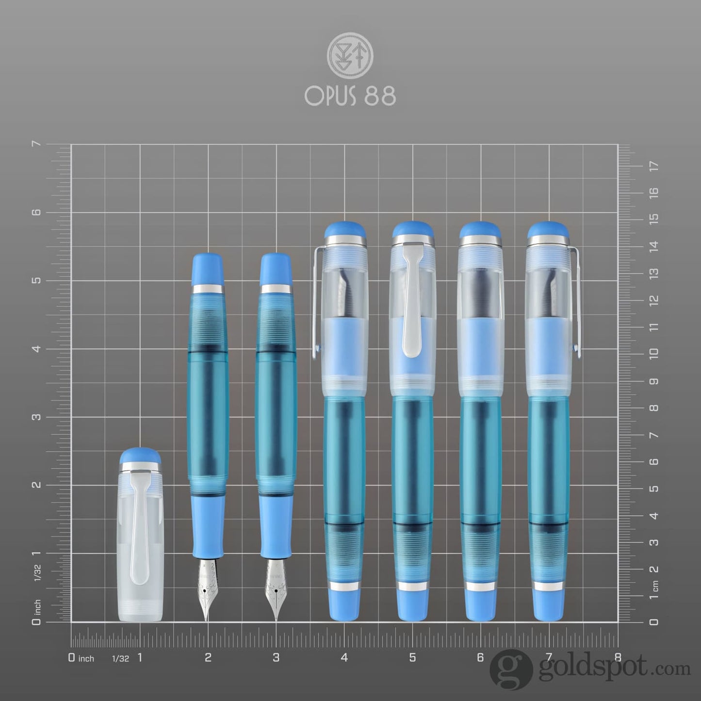 Opus 88 OMAR Fountain Pen in Baby Blue Fountain Pen