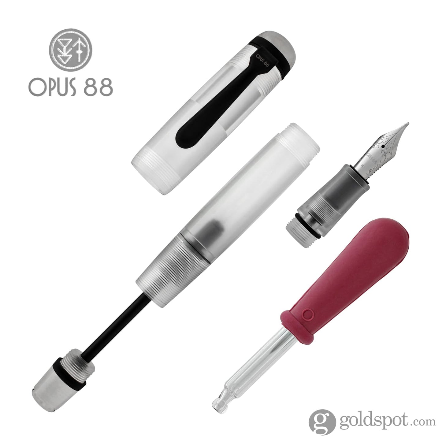 Opus 88 OMAR Fountain Pen in Clear Demonstrator Fountain Pen