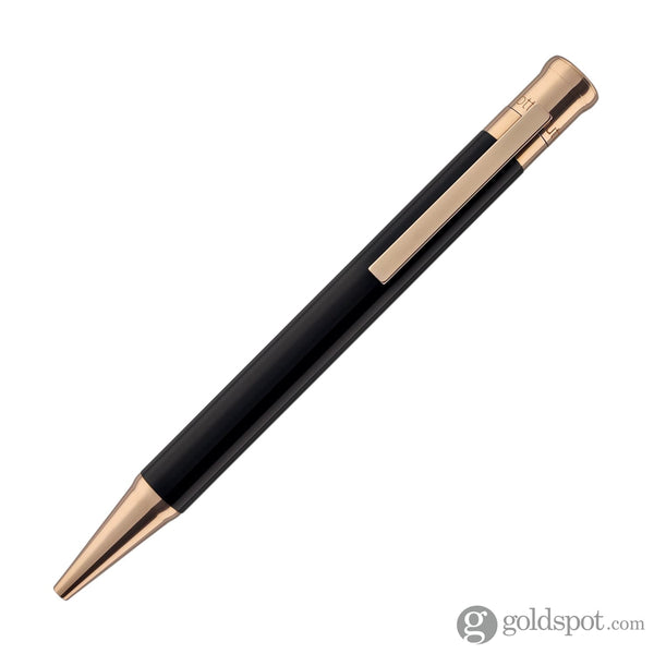 Otto Hutt Design 04 Ballpoint Pen in Black with Rose Gold Trim Ballpoint Pen