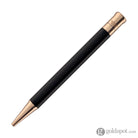Otto Hutt Design 04 Ballpoint Pen in Black with Rose Gold Trim Ballpoint Pen