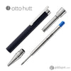 Otto Hutt Design 04 Ballpoint Pen in Blue with Checkered Guilloche Cap Ballpoint Pen