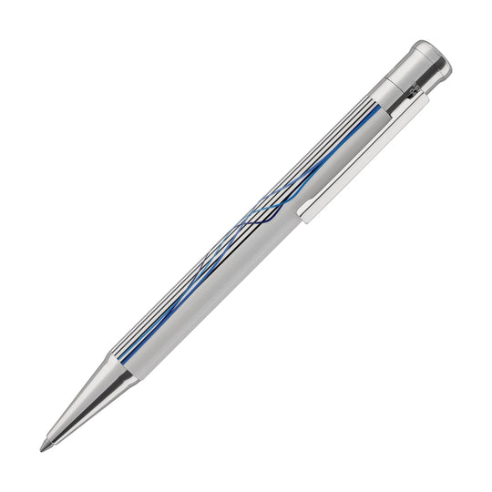 Otto Hutt Design 04 Ballpoint Pen in White with Scribble Printing