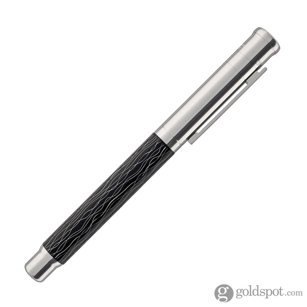 Otto Hutt Design 04 Fountain Pen in Wave Black Rollerball Pen