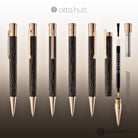 Otto Hutt Design 04 Mechanical Pencil in Wave Black with Rose Gold Trim Pencil