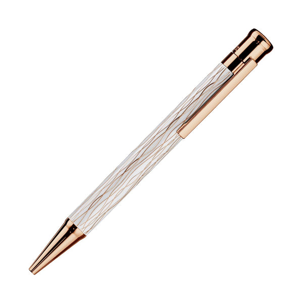 Otto Hutt Design 04 Mechanical Pencil in Wave White with Rose Gold Trim Pencil