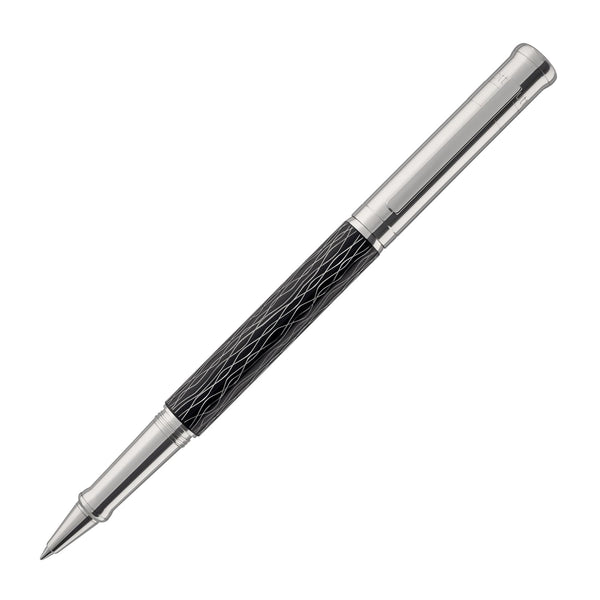 Otto Hutt Design 04 Rollerball Pen in Wave Black Ballpoint Pen